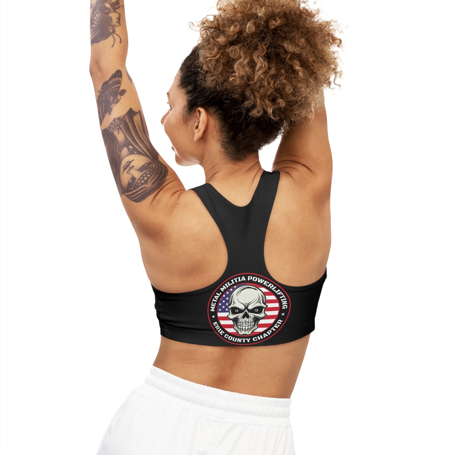 Erie County Metal Militia Seamless Sports Bra (AOP)