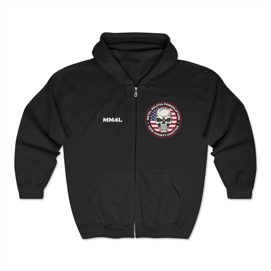 Erie County Metal Militia Zip-up Hoodie